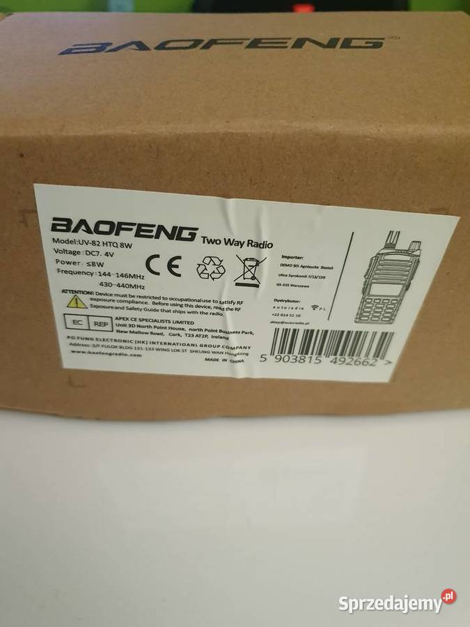 Radiotelefon baufeng UV82 HTQ 8W dolnośląskie Bogatynia