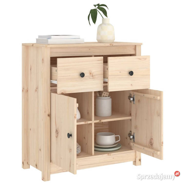 Szafka 70x35x80 lite drewno sosnowe WM813749 Warszawa