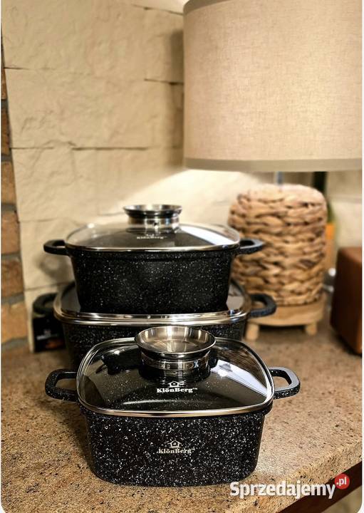 199 Zestaw 3 brytfanek Klonberg Zabrze