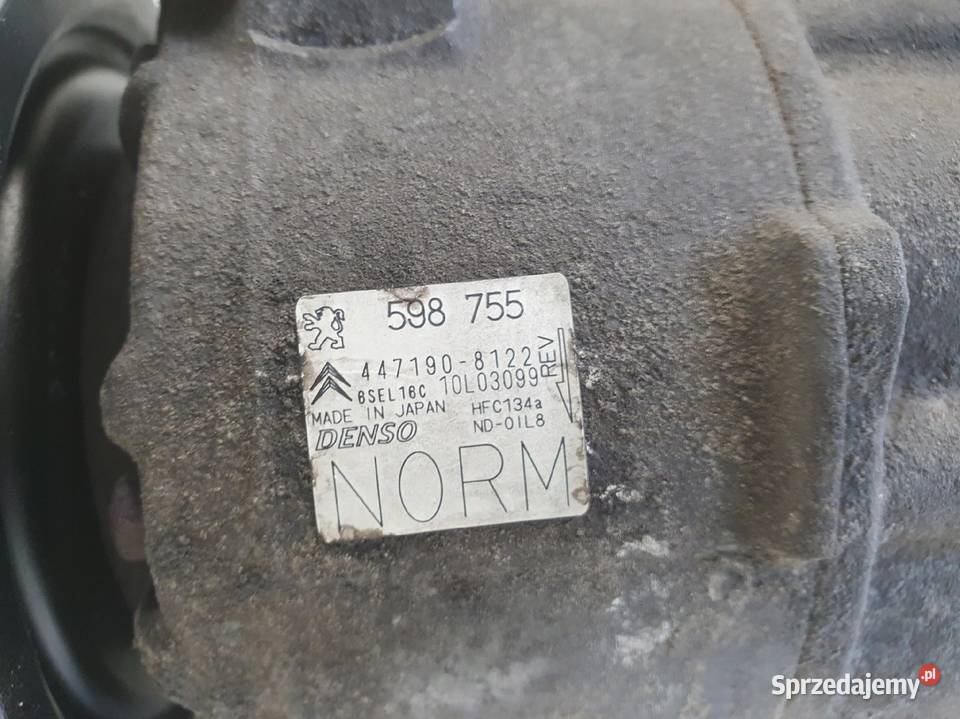 SPRĘŻARKA KLIMATYZACJI Peugeot 308 16 VTI 598755 Rudka sprzedam