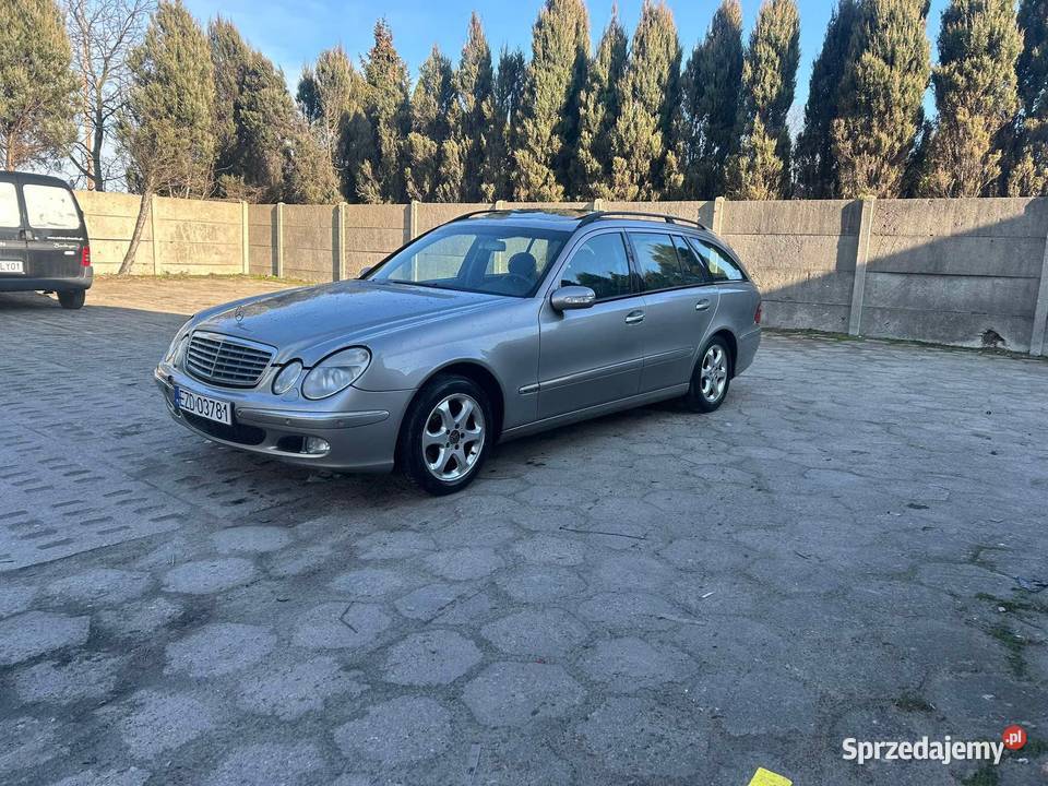 Ładny.Mercedes.E.Klasa.2005r.3.2.R6.Diesel.Automat.Hak.Bixenon Zduńska ...