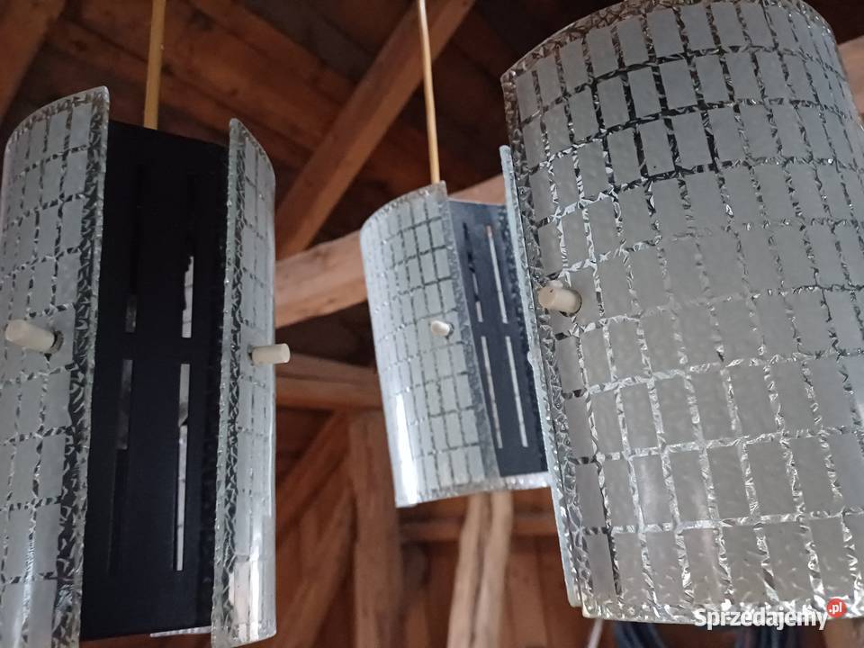 Retro lampa wisząca Napako z 1972 roku Kaskada Lubań
