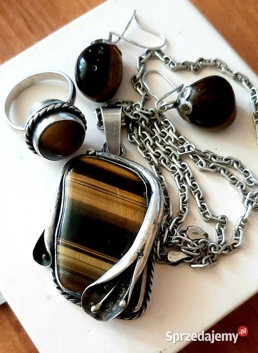 Srebrny unikat z tygrysim okiem Rzeszów