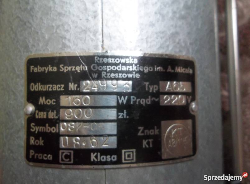 Odkurzacz GAMMA II z 1962r kolekcjonerski