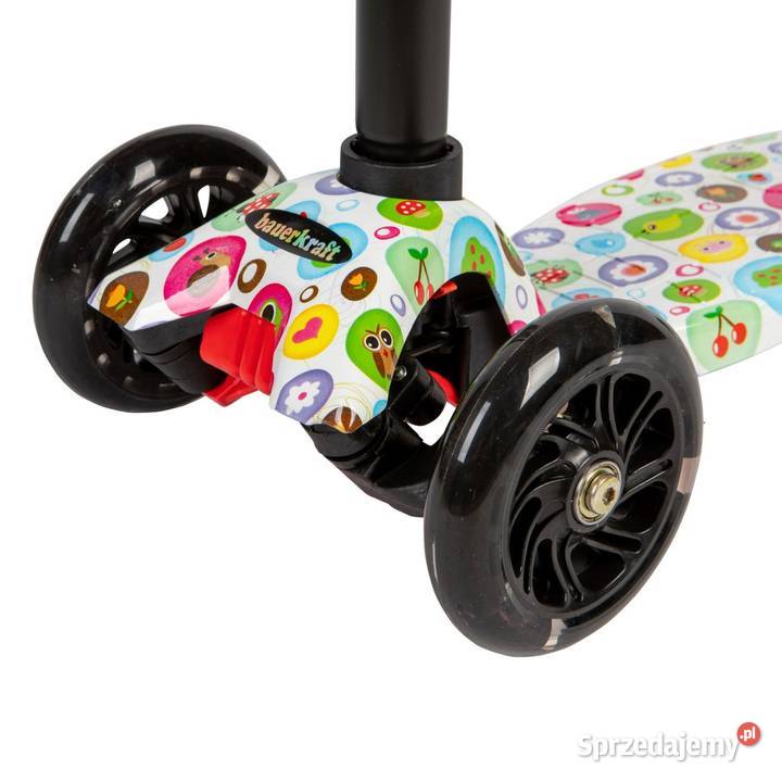 Kolorowa balansowa hulajnoga składana trójkołowa