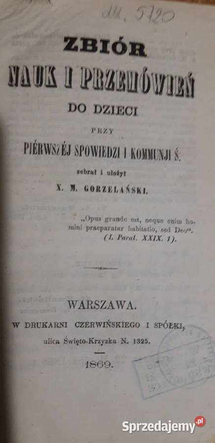Nauki do dzieci PierwSPOWIEDZI i KOMUNJI Ś X Iwno sprzedam