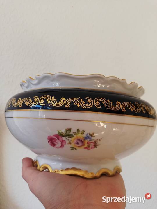 Porcelana Reichenbach echt Kobalt spód Gorlice