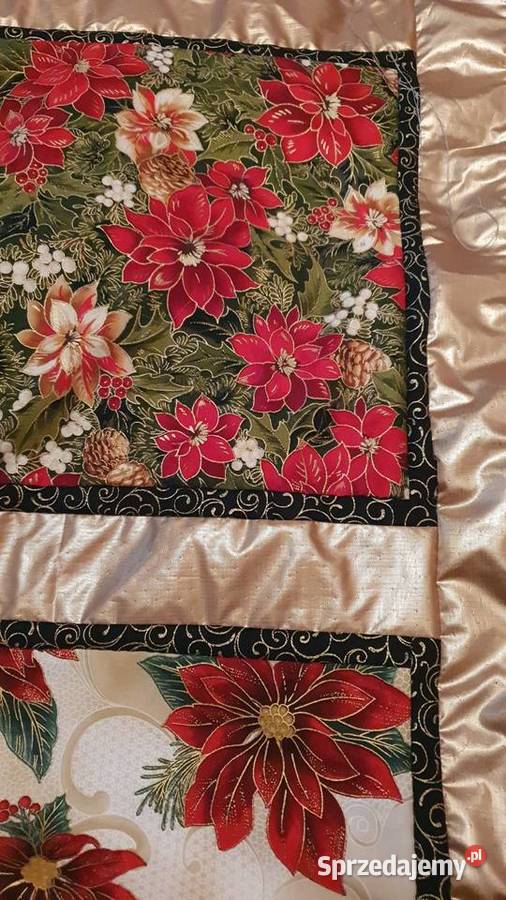 Sw23 Zloty Bieżnik świąteczny Patchwork mazowieckie Piaseczno