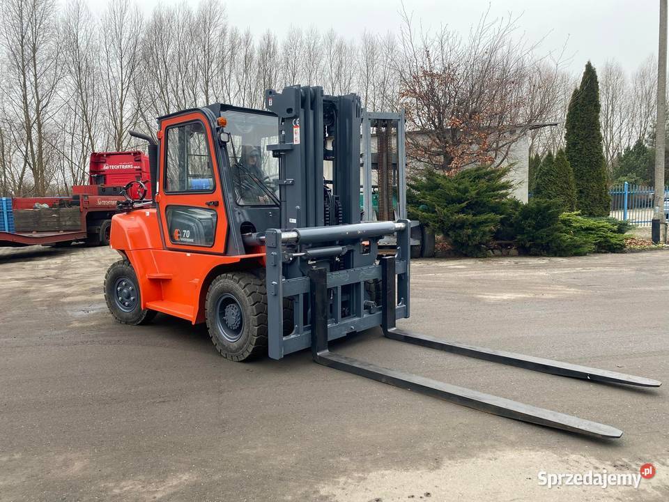 boczny wózek widłowy używany 5 ton diesel Kalmar Elbląg sprzedam