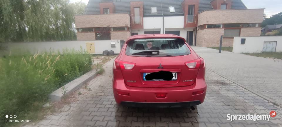 Czerwony Mitsubishi Lancer 2 właściciel salon manualna Wrocław sprzedam