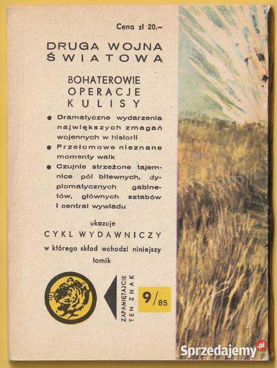 ŻÓŁTY TYGRYS Z ĆWICZEŃ DO BOJU 1985 Łódź