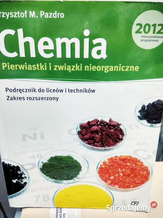 Pierwiastki i związki nieorganiczne Pazdro mazowieckie Warszawa