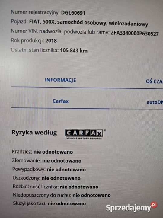 Fiat 500X 16 MJET 8xalufelgi Głogów