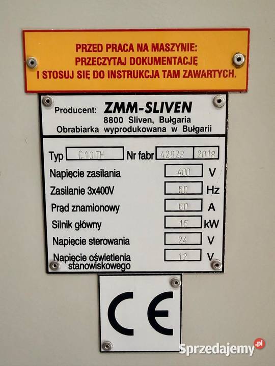 TOKARKA UNIWERSALNA ZMM SLIVEN C10 TH x 3000 małopolskie Trzebunia