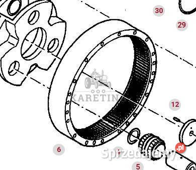 Fendt 816 818 822 824 Vario Koło Zębate Koronowe Pozostałe wielkopolskie Jastrzębniki
