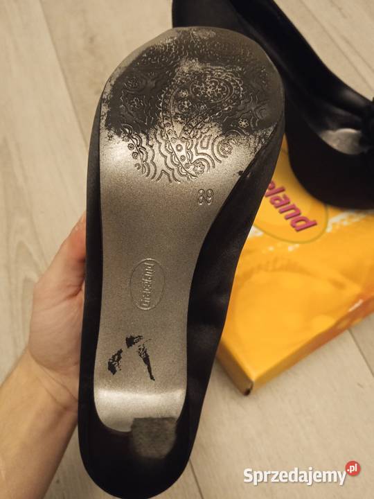 Eleganckie czarne szpilki Graceland rozmiar 39 opolskie