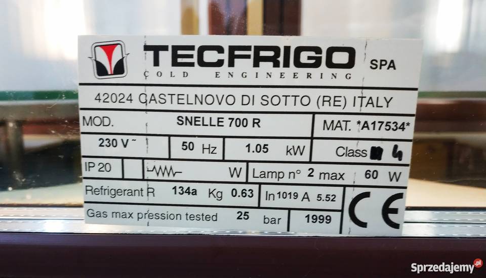 Witryna chłodnicza podwójna obrotowa używana