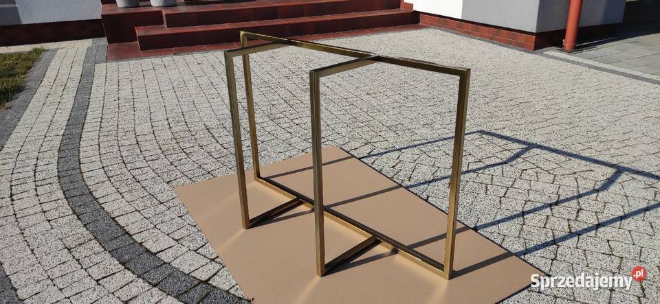 Stelaż pod konsolkę złoty poler 30cm Warszawa