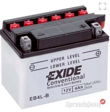 Akumulator motocyklowy EXIDE EB4LB YB4LB 12V 4Ah Bydgoszcz sprzedam