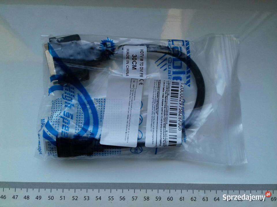 DVI do HDMI 245 Adapterkabel HDMI DVID DualLink Komputery i Akcesoria Bydgoszcz