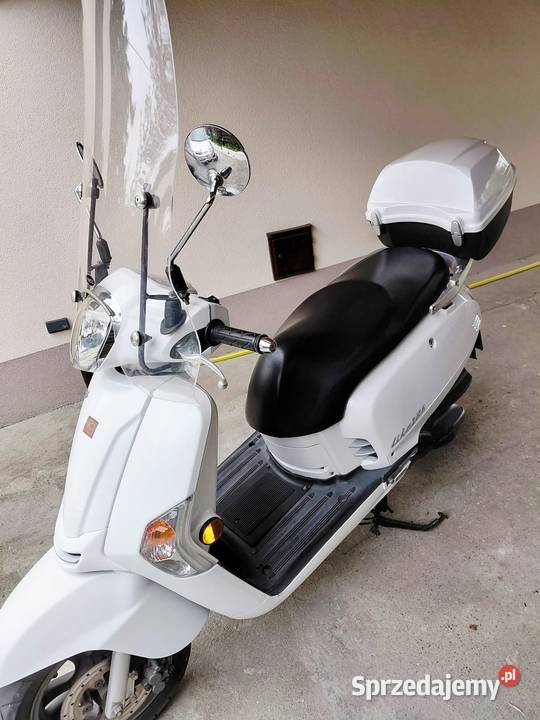 Skuter Kymco Like 125 włoski biały motocykl