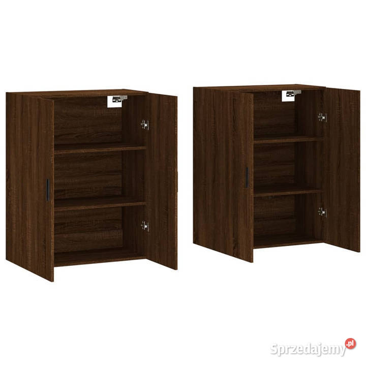 Szafki wiszące brązowy dąb 2 695x34x90 WM3195642 Warszawa