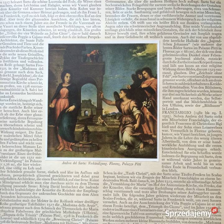 2117 Malarstwo Renesans Antykwariat Szczecin sprzedam