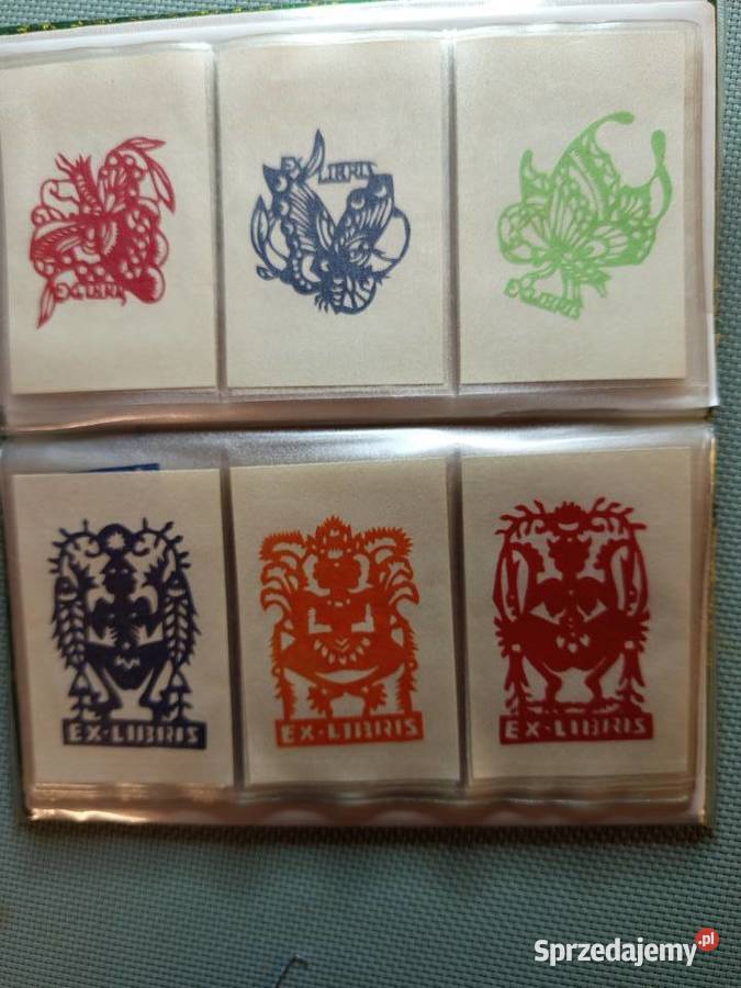 Ex libris kolekcja 60 Chinskich ręcznie Rękodzieło Warszawa