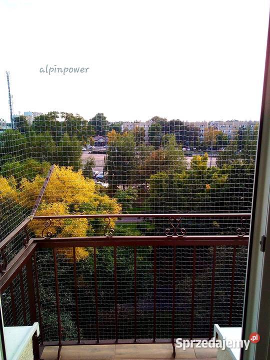 Siatki zabezpieczające balkon kota Montaż Warszawa