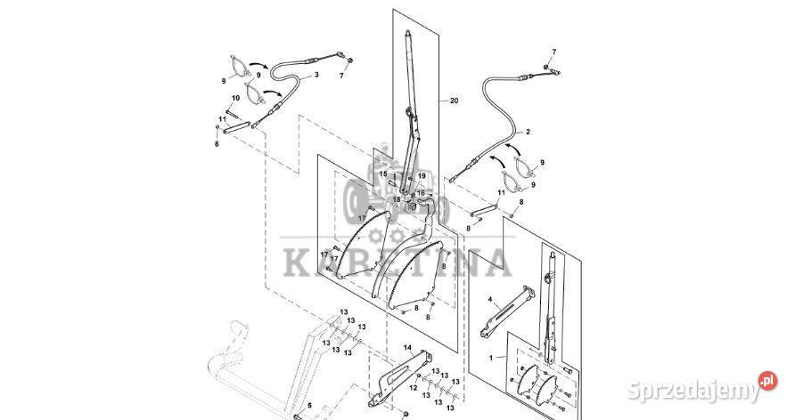 John Deere 960 Przewód DC213456 Hamulce Jastrzębniki
