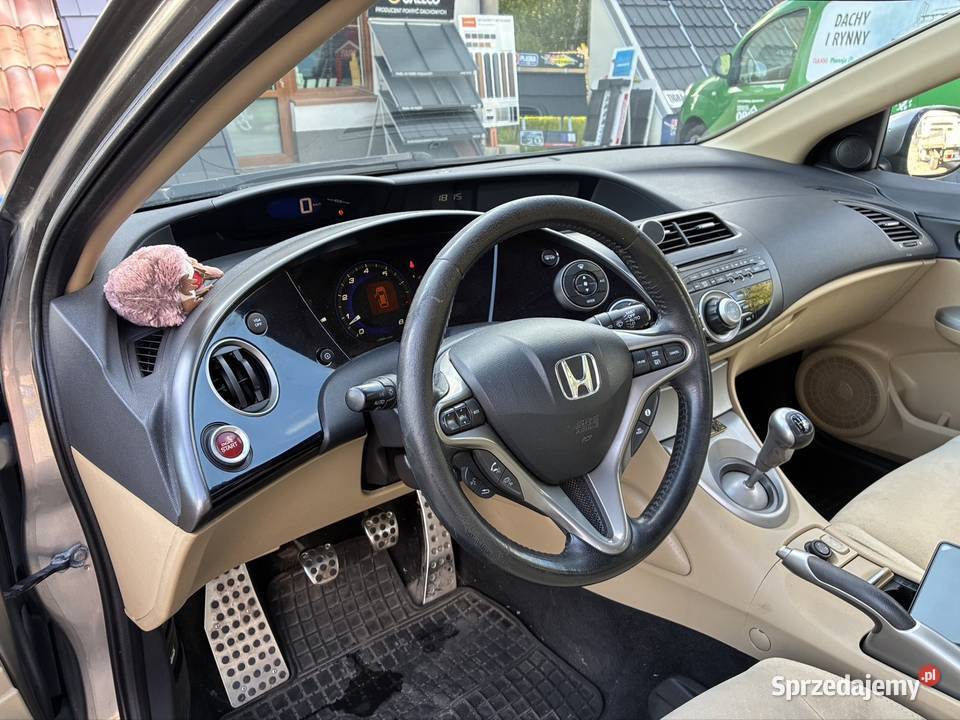 Honda Civic VIII UFO 18 benzyna LPG 140 panorama Zarejestrowany w Polsce Sokołów Podlaski