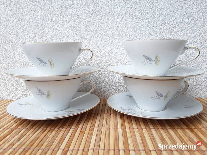 Porcelana Breuther Bavaria 4 filiżanki ze Warszawa sprzedam