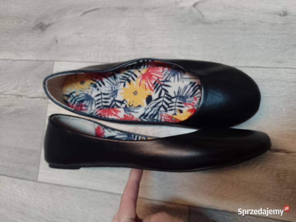 44 bpc Bonprix CZARNE baleriny wieczorowe na Kraków