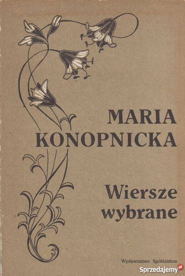 WIERSZE WYBRANE KONOPNICKA MARIA