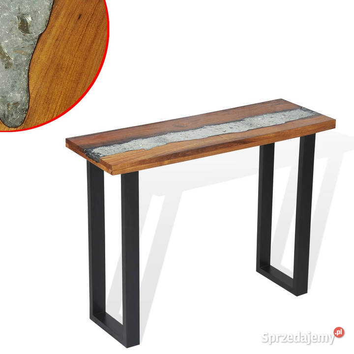 Stolik konsola drewno tekowe 100 x 35 x 75 Warszawa
