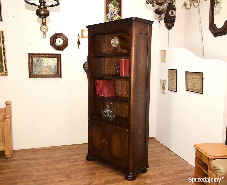 DĘBOWA BIBLIOTEKA REGAŁ BIBLIOTECZKA SZAFKA DĄB Świdnica