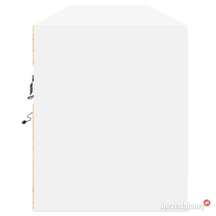 Ścienna szafka pod TV z LED biała 180x31x38 Warszawa