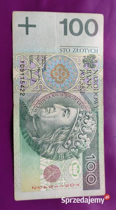 Banknot kolekcjonerski 100 1994 seria mazowieckie Pruszków