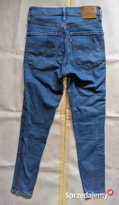 Levis Mile High Super Skinny Jeans Blue with Bez wzoru Warszawa sprzedam