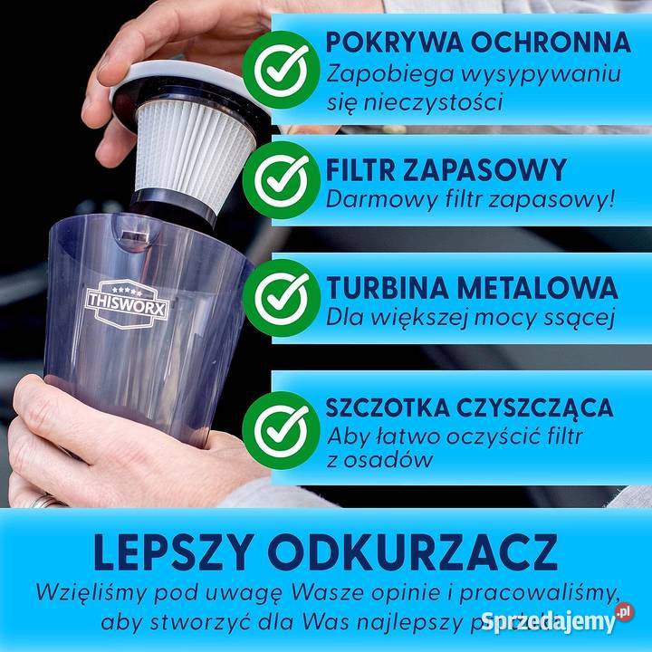 Odkurzacz samochodowy przenośny lekki wydajny z świętokrzyskie sprzedam