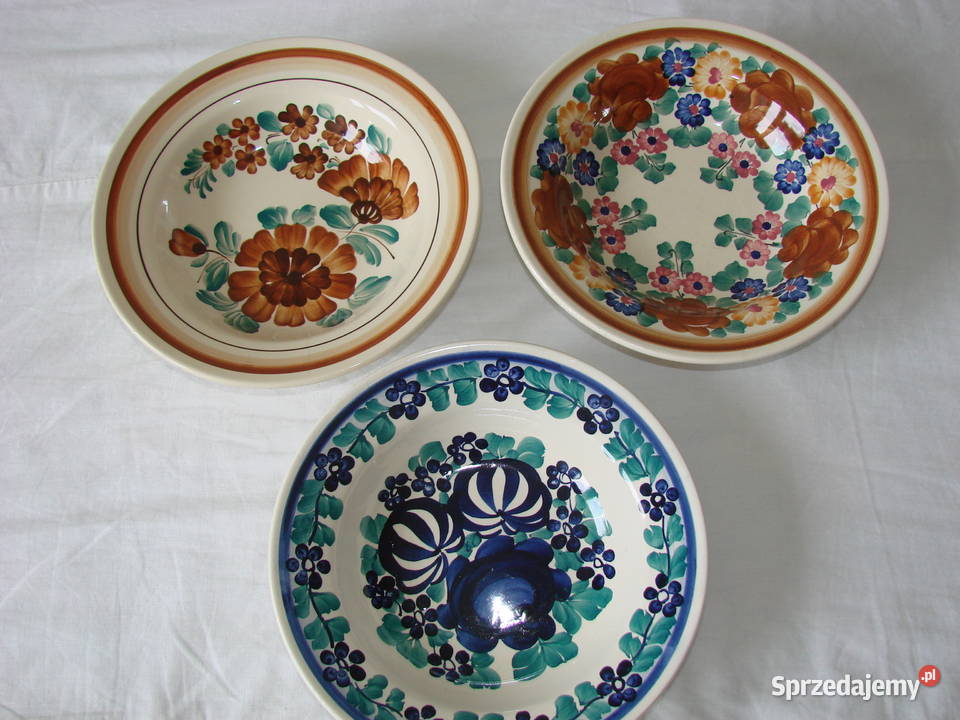 Włocławek fajansowy talerz Pruszcz Gdański