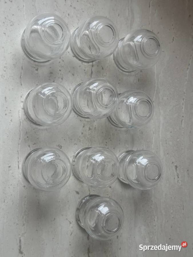 Bańki lekarskie szklane z lat PRLu Łódź