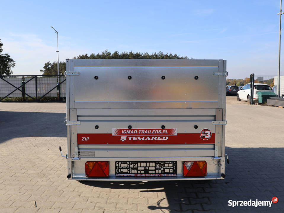 Przyczepka dwuosiowa 264x126 DMC 750 burty 2 lubelskie