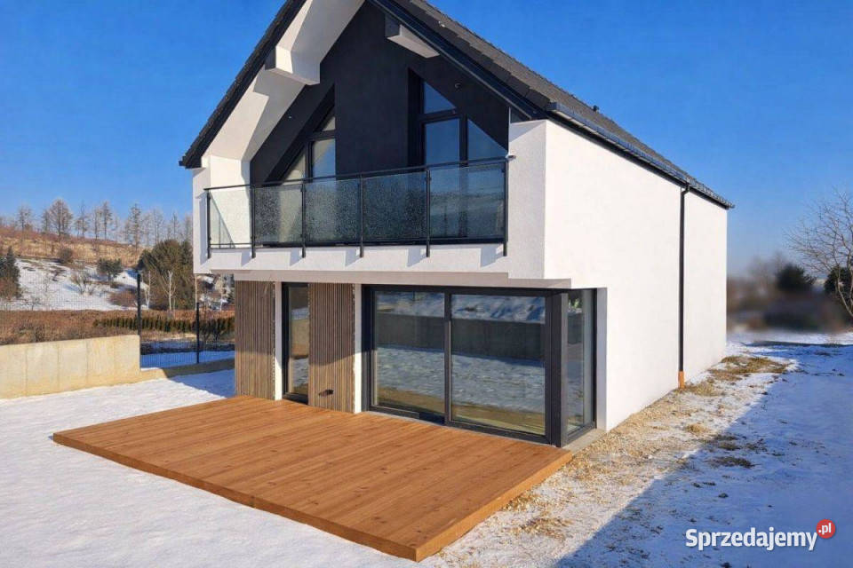 Dom wolnostojący Nowoczesna stodoła 5 pokoi siatka Michałowice
