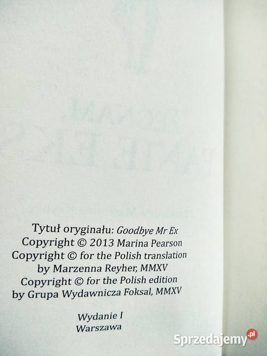 Żegnam panie eks ksiąŻki rozwodowe Warszawa Antykwariat