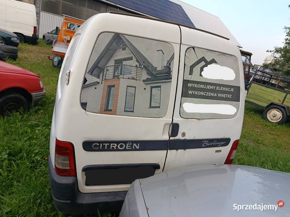 Citroen Berlingo 20 HDi 2003 r Rok produkcji 2003 Samochody na części sprzedam