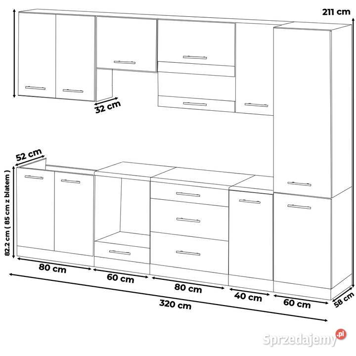 Meble Kuchenne Nowoczesne Zestaw Kuchenny Borys Elbląg sprzedam