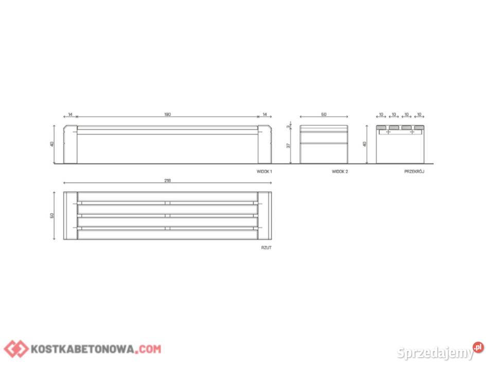 Ławka Classic Siedzisko Wrocław