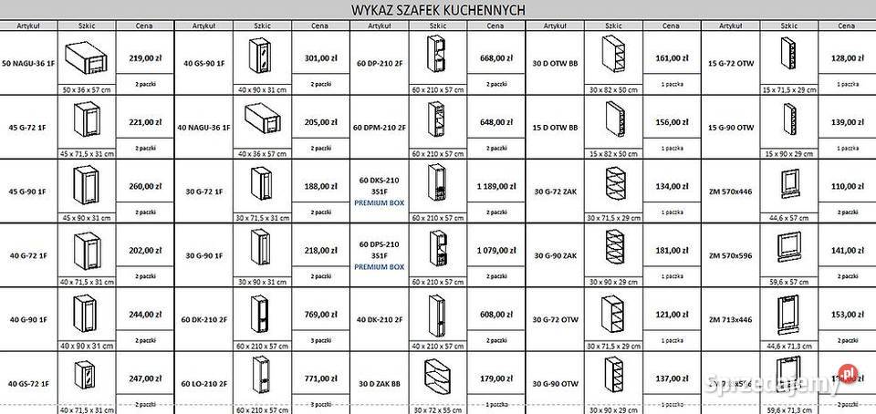 Zestaw mebli kuchennych BIAŁY MAT Z FREZEM 250cm Kuchenne Wrocław