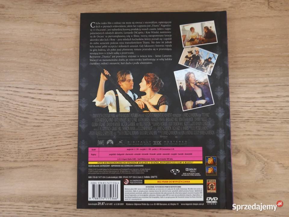 Titanic flim DVD do wyboru Kraków